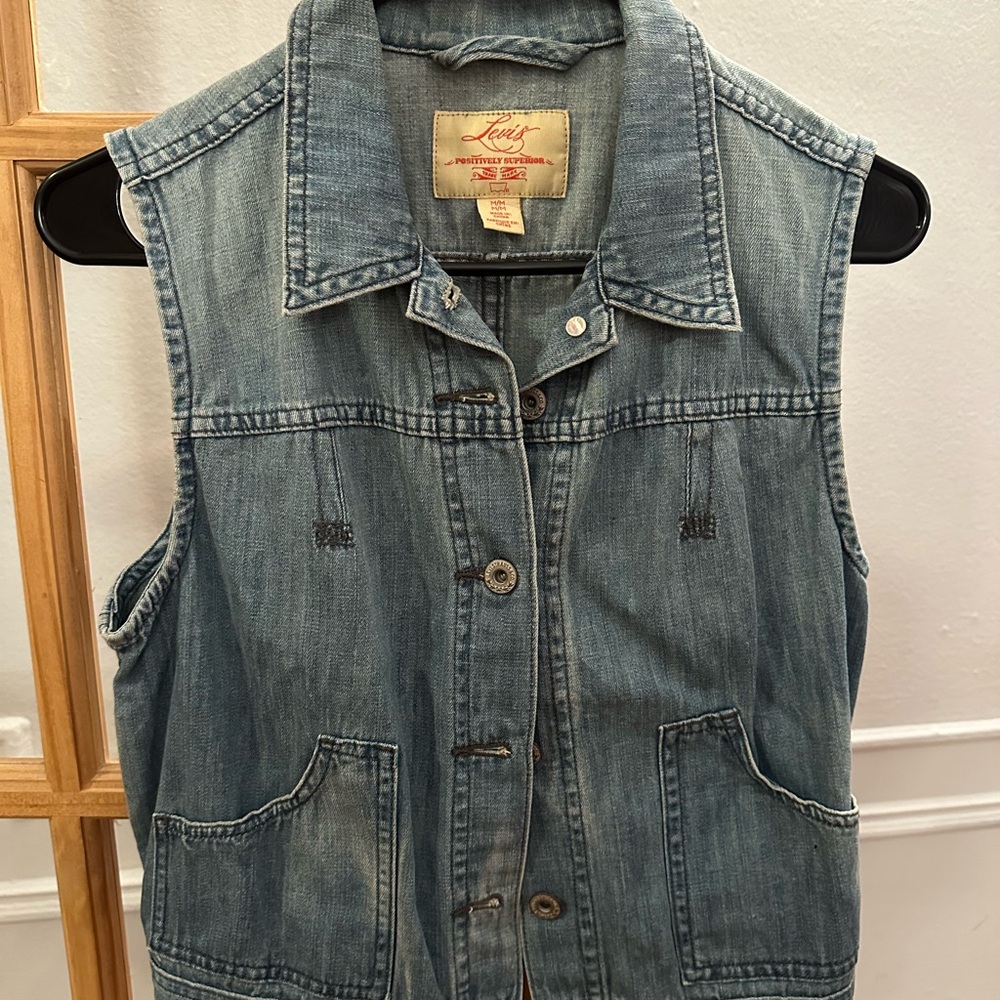 Levi's Blue Denim Vest - Women’s New Vintage Early 2000s